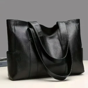 Vintage Large Capacity Tote Bag, Retro Vegan Shoulder Bag, Women's Casual Handbag For Commute 1