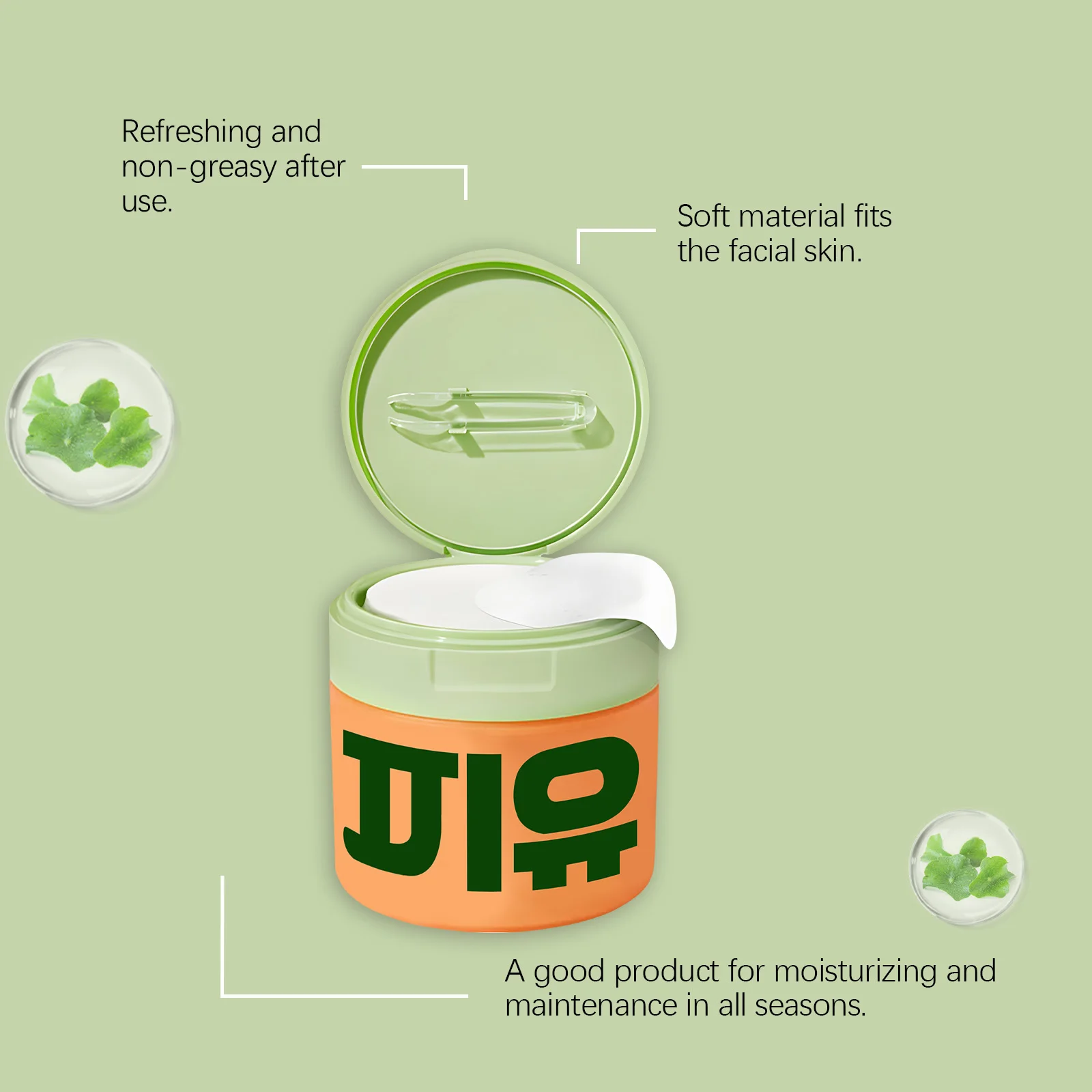 Centella Asiatica Face Pads Brightening Skin Antioxidant Shrink Pore Rejuvenation Smoothing Fine Line Skin Care Product 6