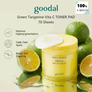 GOODAL Green Tangerine Vita C TONER PAD(23AD),Quenching,Delicate Refining,Leave-On Treatment,Korean Skincare,Korean Makeup 1