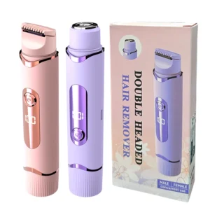 Dual-purpose Female Hair Trimmer 2-IN-1 Electric Shaver &  Hair Clipper For Women Facial Leg Bikini Body Painless Hair Remover 1