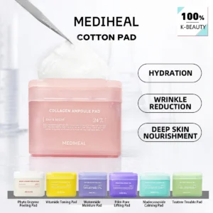 MEDIHEAL Pad,Instant-Use Sheet,Daily Care Cloths,Extended Moisturizing,,Potent Quenching,Korean Skincare,K-Beauty,Korean Makeup 1