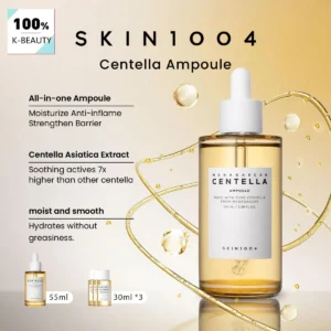 SKIN1004 Madagascar Centella Ampoule,Fast-Absorbing&Non-Sticky,Visibly Calms,Supports Skin’s Feel,Korean Skincare,Korean Makeup 1