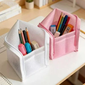【TG150】Large Capacity Waterproof PVC Cosmetic Bag Space Saving Stand Up Zipper Makeup Pouch Portable Toothbrush Toiletry Bag【WT】 1