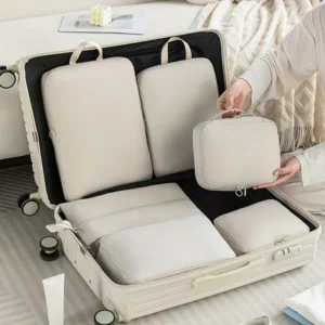 Lightweight Polyester Packing Cubes,6-Piece Organizer Set-Effortless Compression,Saves Room for Souvenirs,Perfect for Long Trips 1