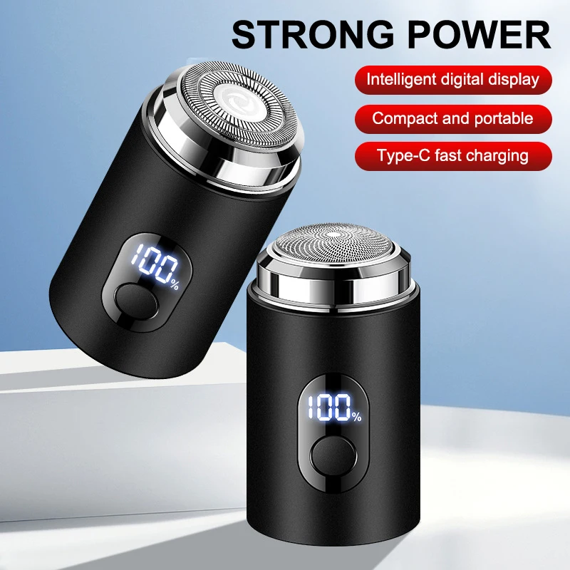 Men Electric Mini Shaver Rechargeable Type-c Charging Car Portable Led Digital Display Wet & Dry Shaver Men Women Home Razor. 4