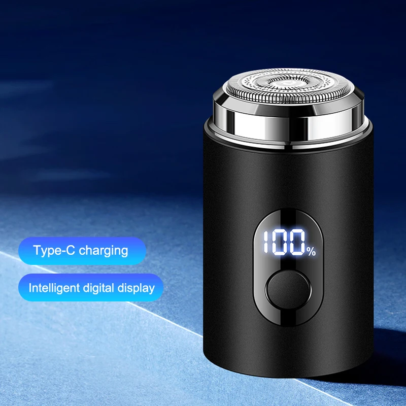 Men Electric Mini Shaver Rechargeable Type-c Charging Car Portable Led Digital Display Wet & Dry Shaver Men Women Home Razor. 2