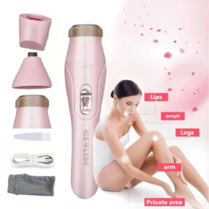 Electric Epilator For Women Shaver Lady Shaver Body Hair Trimmer Armpit Bikini Arm Leg Face Portable Painless Depilator 1