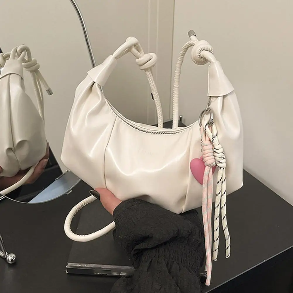 Crescent Shoulder Bag Elegant PU Leather Handbag 2026 Women's Trendy Crossbody Purse Minimalist Chic Daily Evening Bag 3