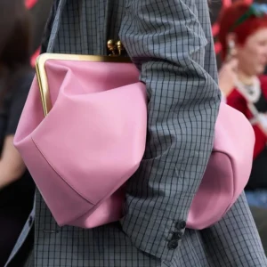 Fashion Large Kisslock Clip Shell Clutch Bag  Designer Women Handbags Luxury Soft Pu Leather Shoulder Bags Elegant Party Bag2026 1