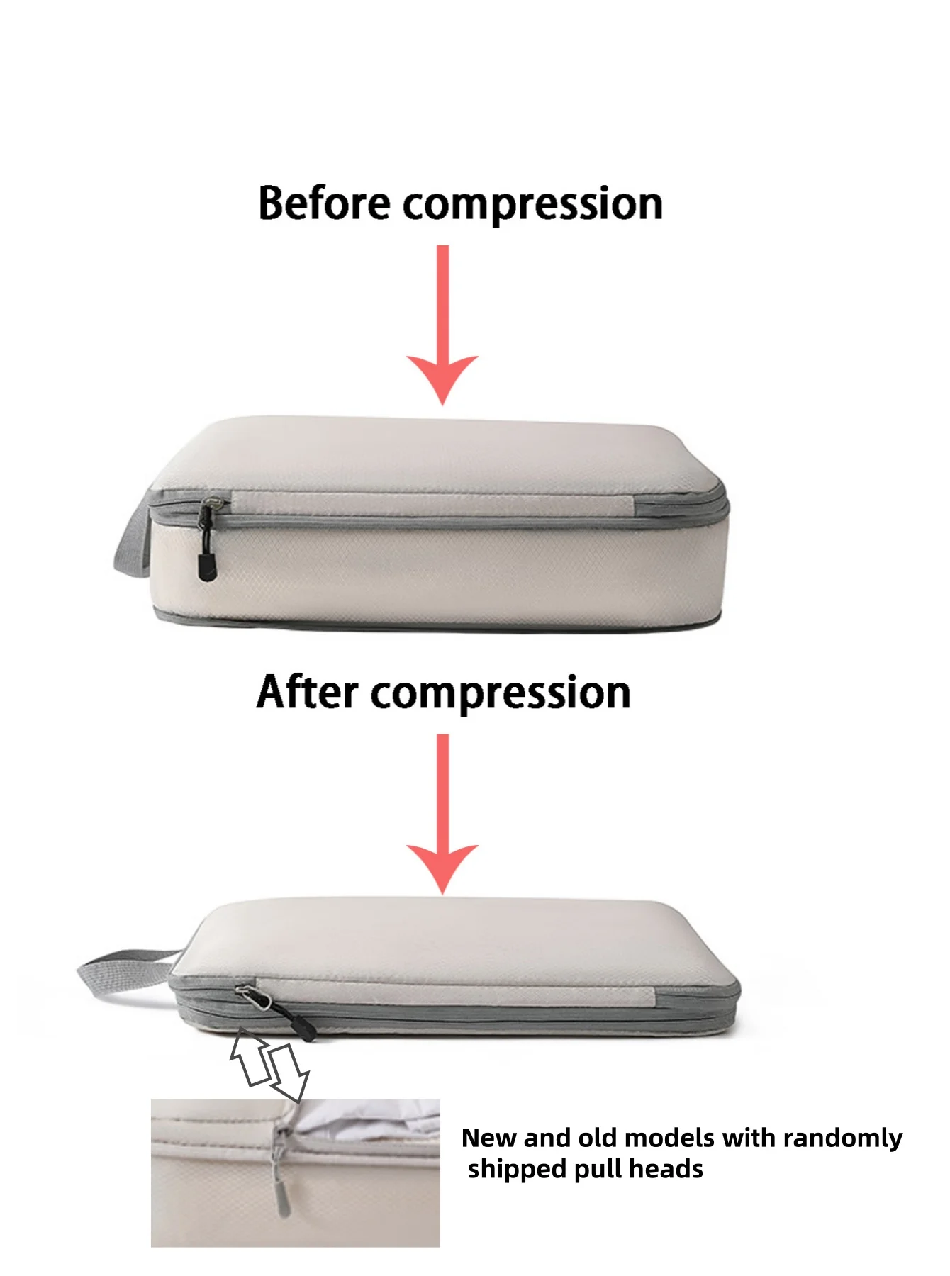Compressed Packing Cubes Set 4pcs Travel Clothing Organiser Bag Waterproof Compressible Suitcase Clothes Organizer Packing Bag 5