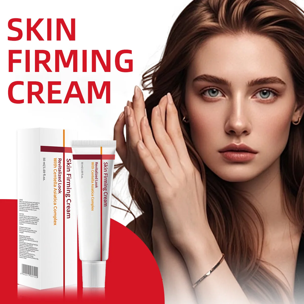 50ML Centella Asiatica Moisturizing Cream - Strengthen Skin Barrier, Rejuvenate, Oil Control, Firming - Facial Skin Care for Sen 3