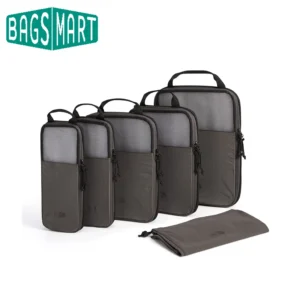 BAGSMART 6PC Compression Packing Cubes Large Capacity Travel Storage Bag Portable Luggage Organizers for Clothes 1